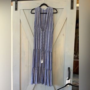 Super cute blue Island maxi dress